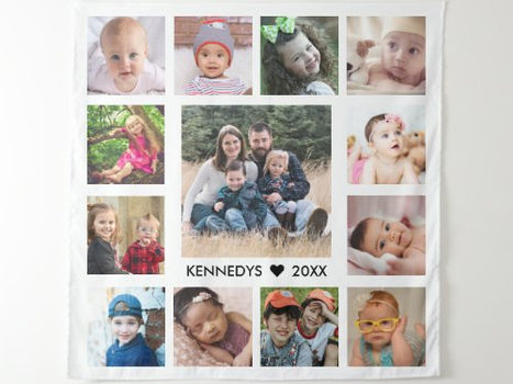 Hot Deals! Create Your Own 13 Family Photo Collage Tapestry