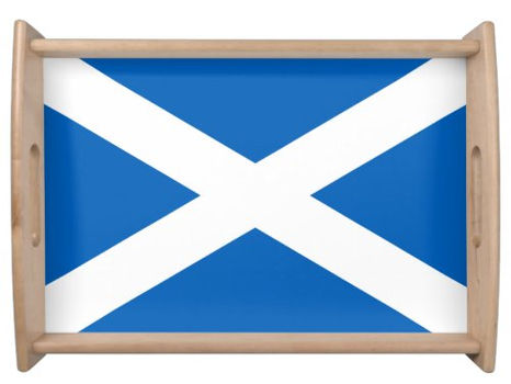 Big Deals! Saltire ~ Flag of Scotland Serving Tray