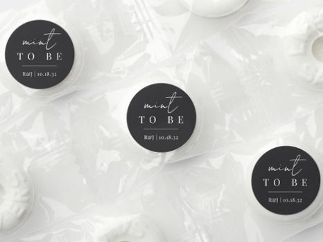 Review Modern Minimal Script "Mint to Be" Wedding Life Saver® Mints