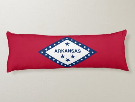 Big Deals! Arkansas State Flag Body Pillow