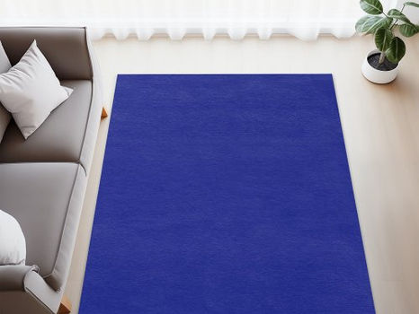 Best Deals! Solid color plain dark deep blue rug