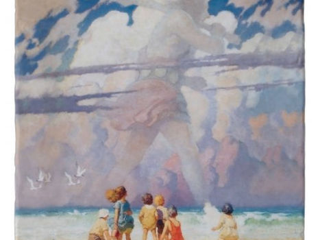Review NC Wyeth The Giant Artwork Beach Coastal Trivet