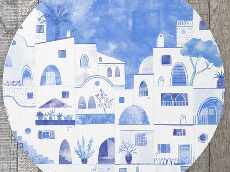Hot Deals! Oia Santorini Rug