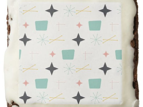 Review Mid Century Modern Atomic Stars Edible Frosting R Brownie