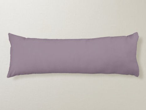 Hot Deals! Modern Minimal Purple Plum Solid Color Body Pillow
