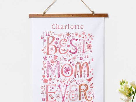 Review Best Mom Ever Personalized Hanging Tapestry