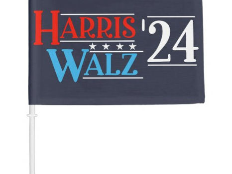 Top 5! Harris Walz 2024 for President Car Flag