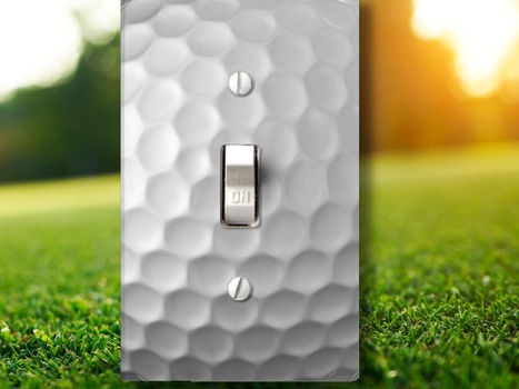 Big Deals! Golf Ball Texture Light Switch Cover