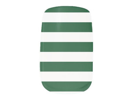 Review Green Stripes Minx Nail Art