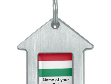 Big Deals! Pet Tag with Flag of Hungary