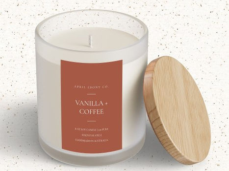 Best Deals! SIMPLE RUST TERRACOTTA RED MINIMAL MODERN CANDLE FOOD LABEL