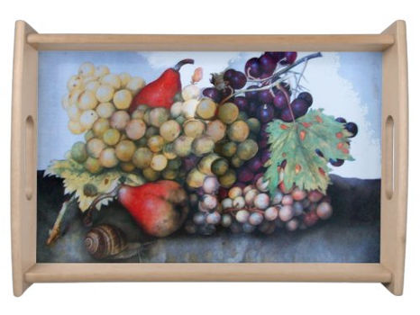 Review SEASON'S FRUITS 1 - GRAPES AND PEARS SERVING TRAY