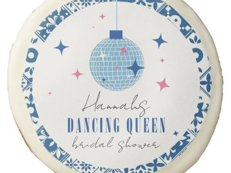 Best Price! Dancing Queen greek Musical disco bridal shower Sugar Cookie