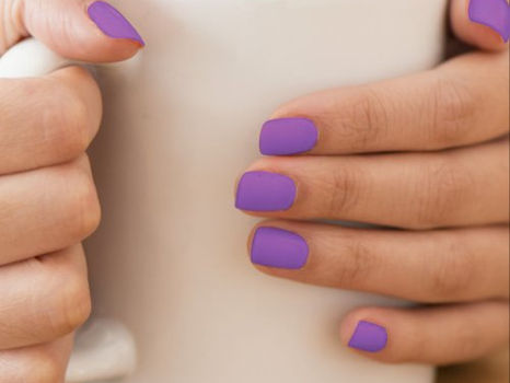 Hot Review! Amethyst (solid color) minx nail art