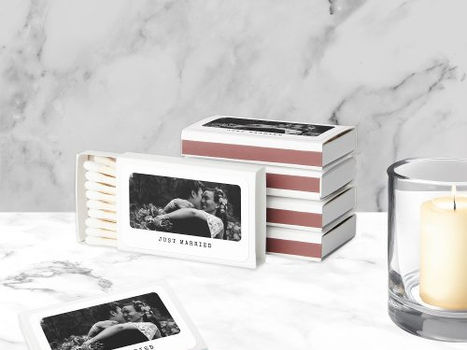 Best Deals! Simple Wedding Photo Matchboxes