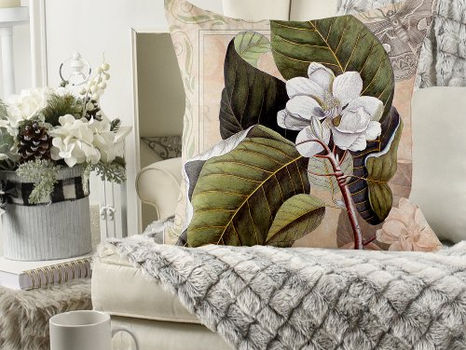 Hot Review! Vintage Elegant Southern Magnolia Chic Throw Pillow