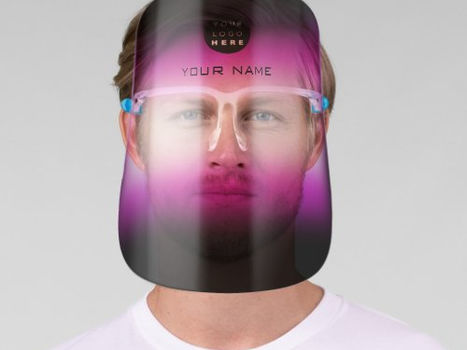 Best Price! Name Logo Pink Color Therapy Covid19 Black Face Shield