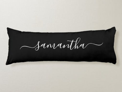 Hot Review! Black and White Girly Signature Name Body Pillow