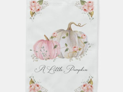 Big Deals! Little Pumpkin Girl Baby Shower Garden Flag