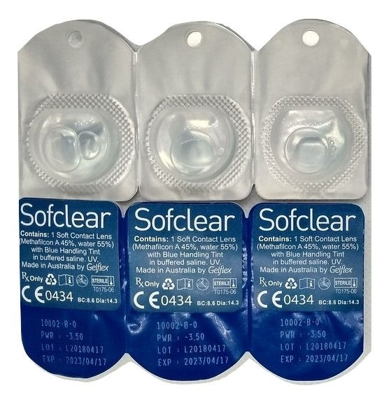 Ежемесячные Контактные линзы Sofclear, фото