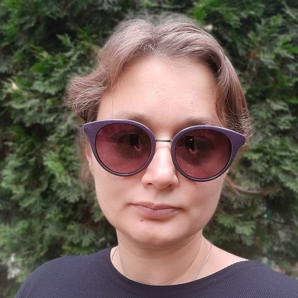 Прев'ю: Солнцезащитные очки Megapolis 303 Violet на фото на девушке