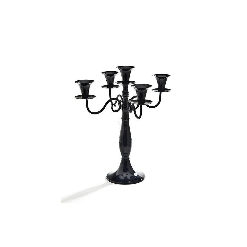 ALMA B Candelabra Table 14in 5arm-BLK