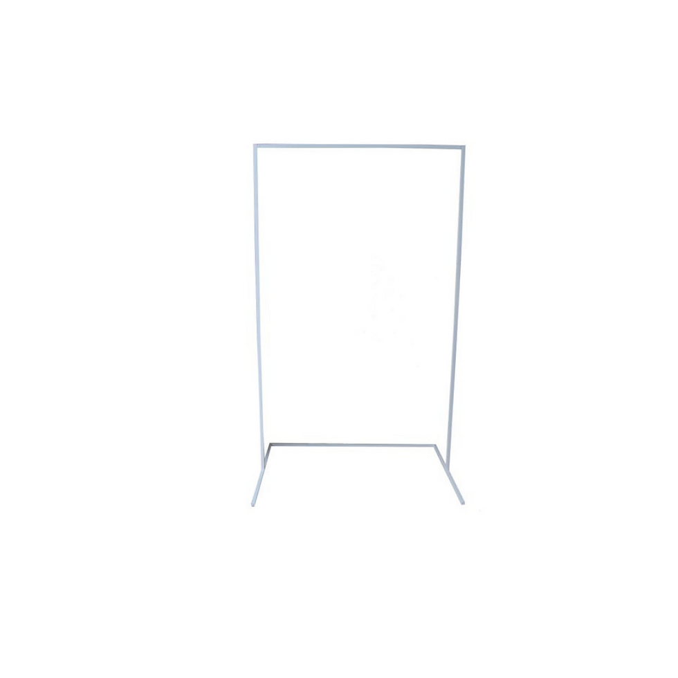 Metal Frame Welcome Sign Stand 5ft x 3ft - WHITE
