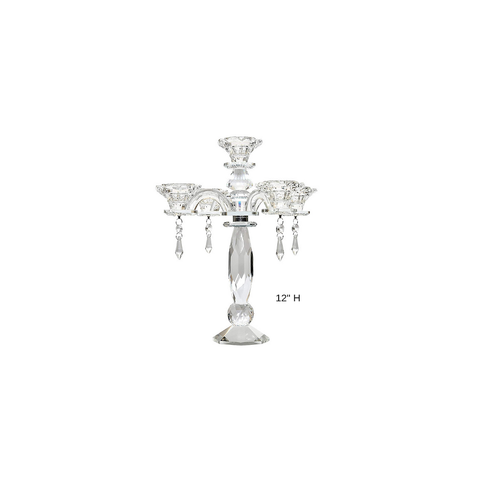 ALMA Crystal Candelabra - 12in