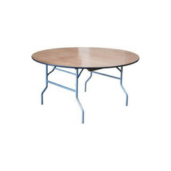 48in (4ft) Round Wood Folding Tables