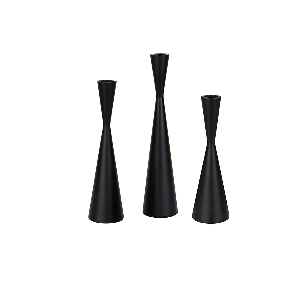 Contoured Tapered Candleholder - Black - starting at $8 ea