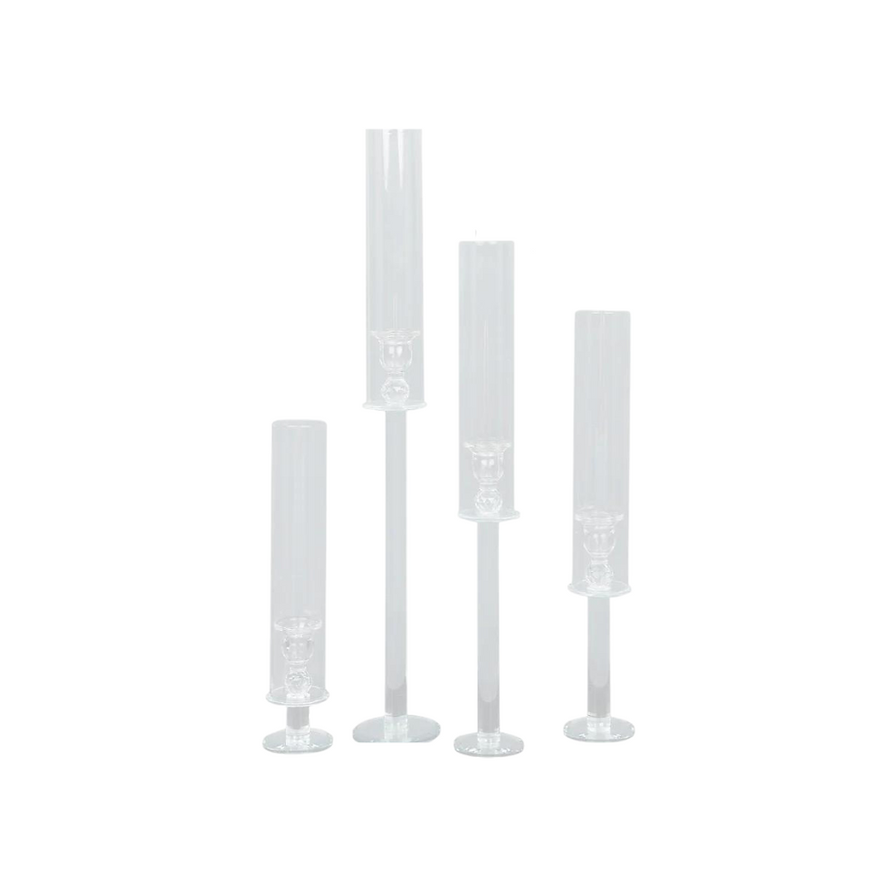 4pc Crystal Candleholder Set - $36
