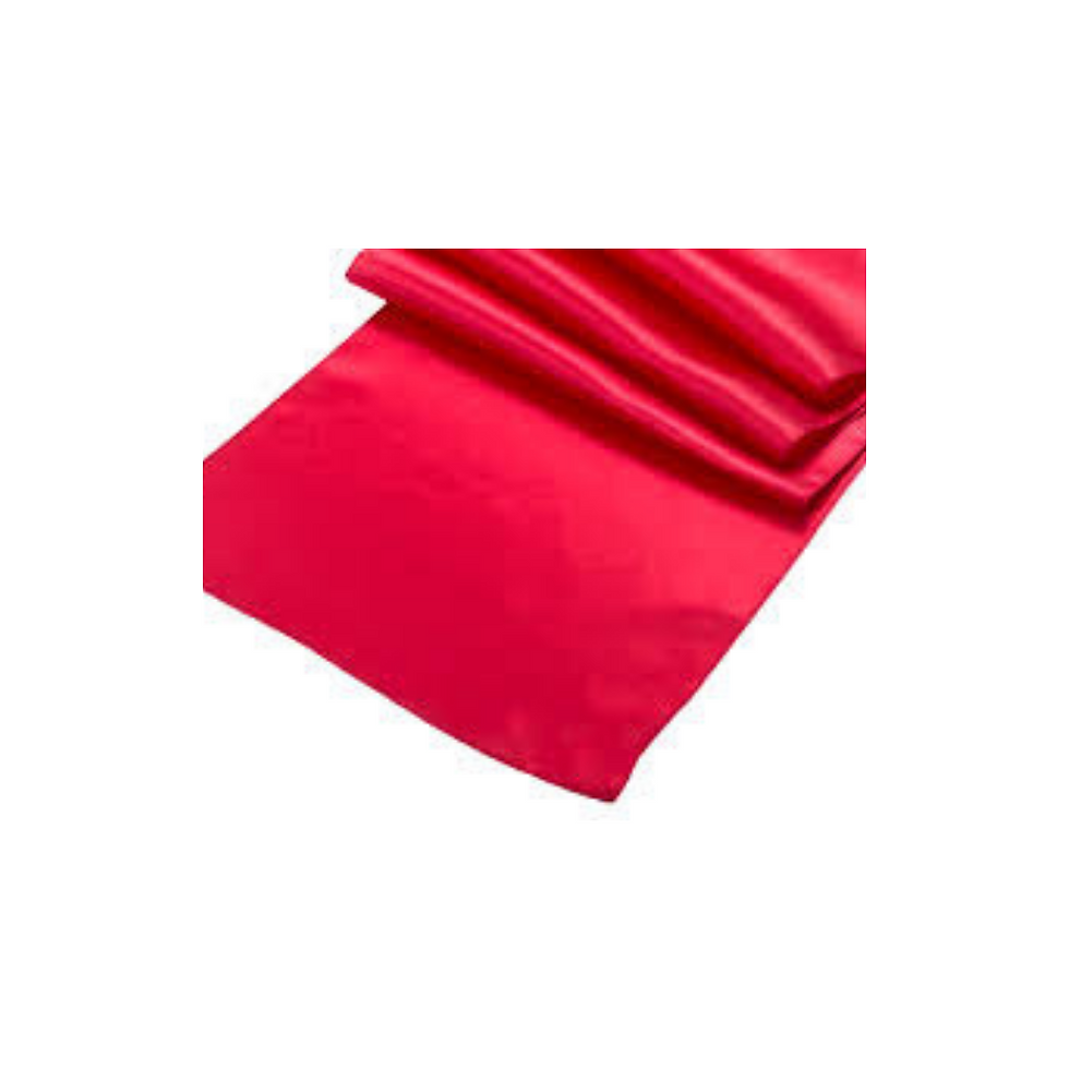 Satin Table Runner - Red