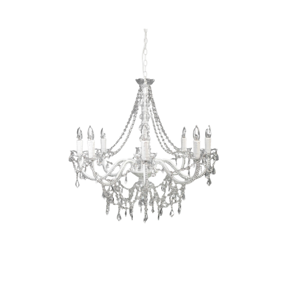 ELLENA Crystal Chandelier 8-arm - $180