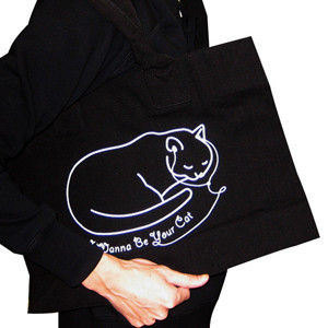 サムネイル： キャンバストート【「I Wanna Be Your Cat」～猫になりたい～】バッグ