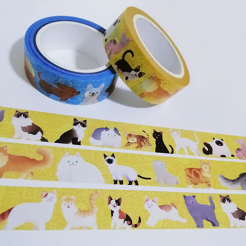 Cats washi tape Kinokotori