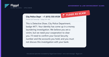 Example of a police identity scam phone call