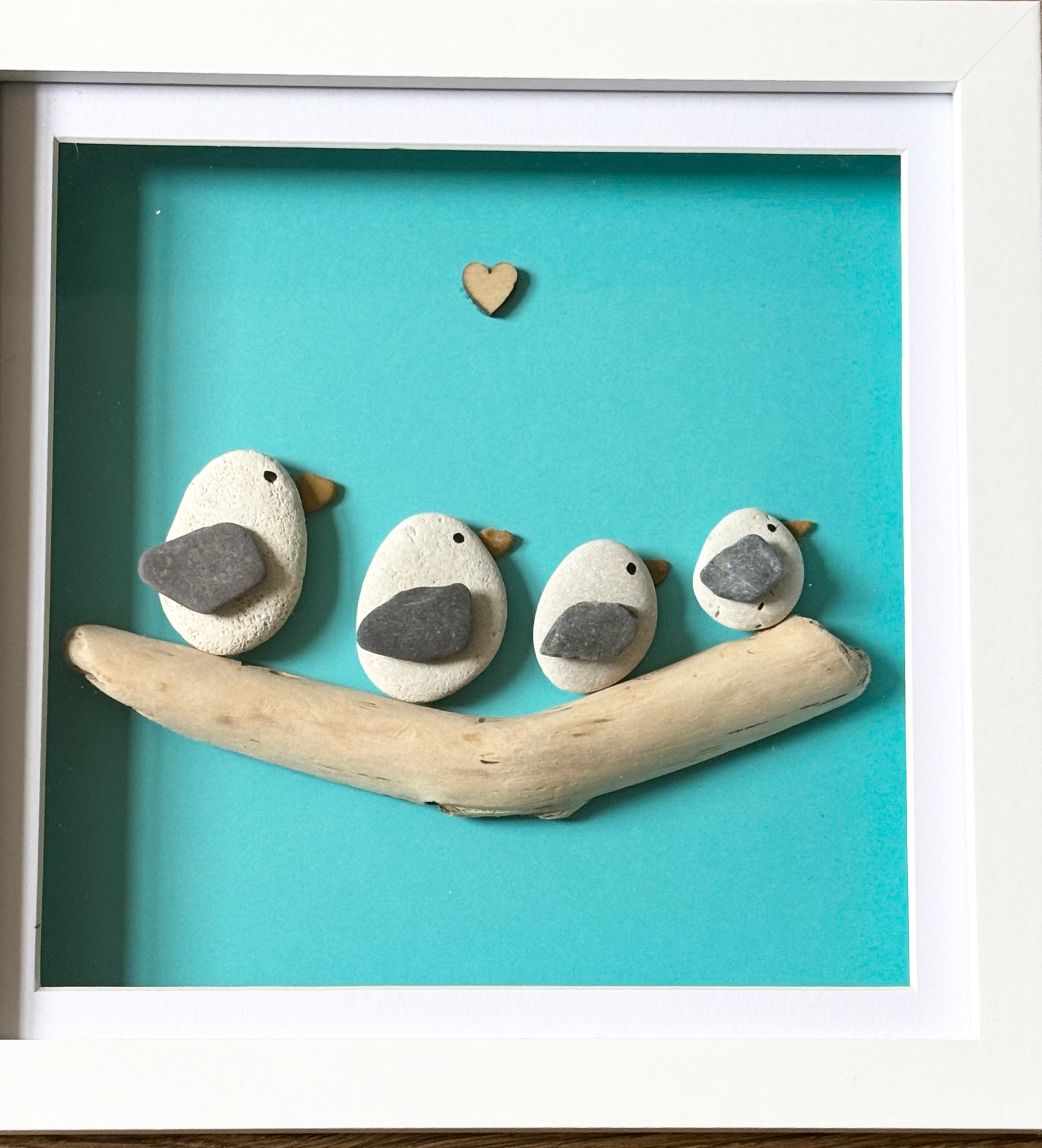 Pebble Seagulls Artwork