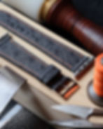 French ostrich leather watch straps, handcrafted and sewn in Belgium. Unique elegance, suppleness, and durability. A handcrafted and responsible luxury.