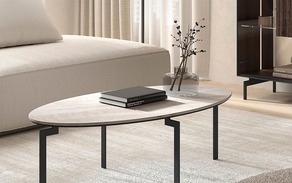 Miniatura: Mesa de centro Boll pata metal de Kazzano