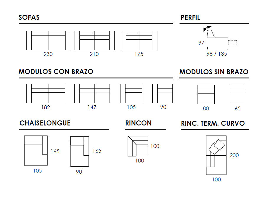 Miniatura: Chaise longue Pradera