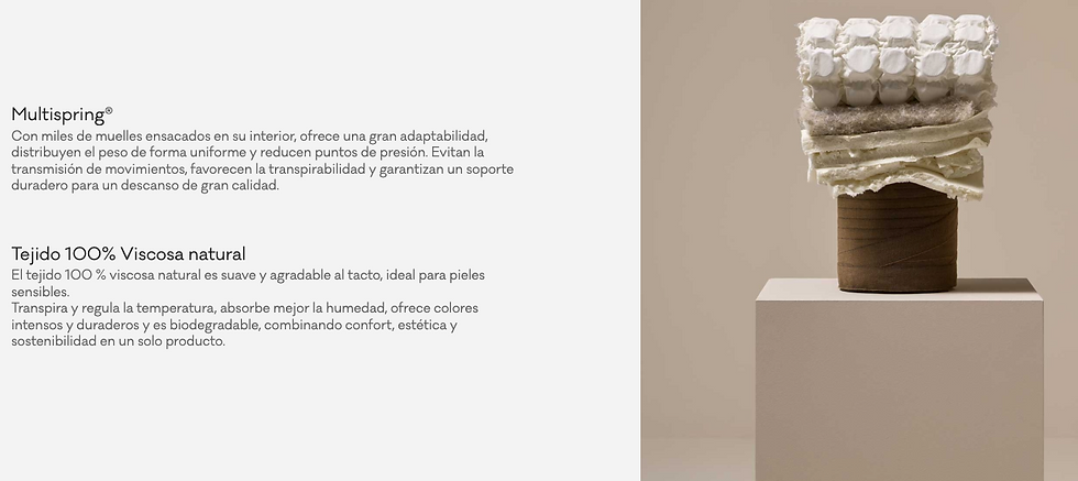 Miniatura: Colchón fibras naturales Pausa de Senttix