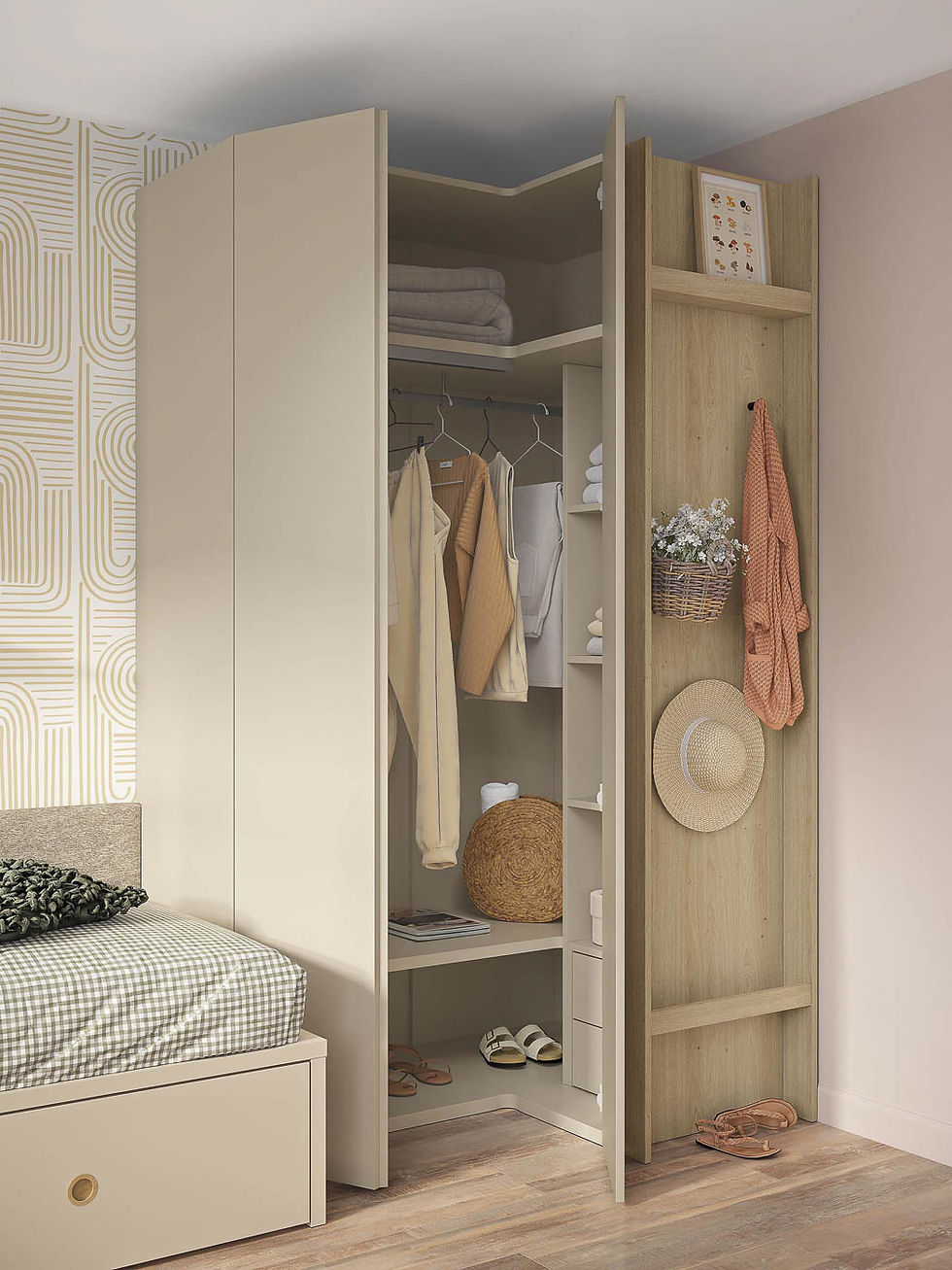 Miniatura: Dormitorio juvenil con cama nido Delulu NEO 01 de Ros