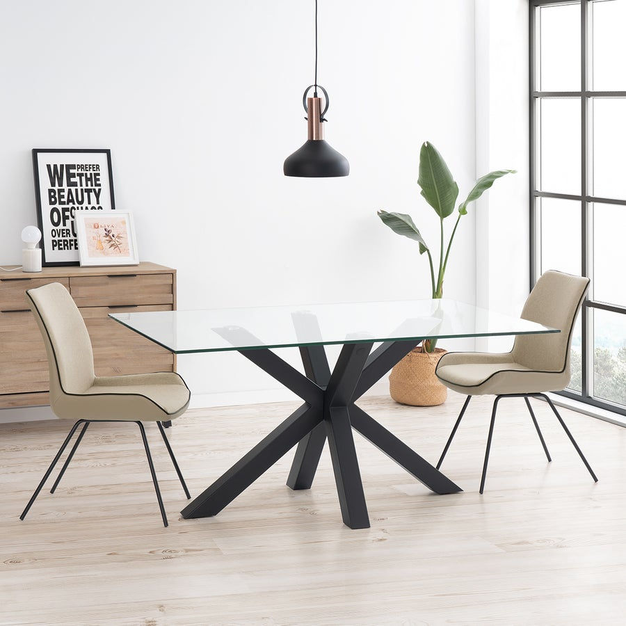 Mesa comedor cristal mod. Ancona