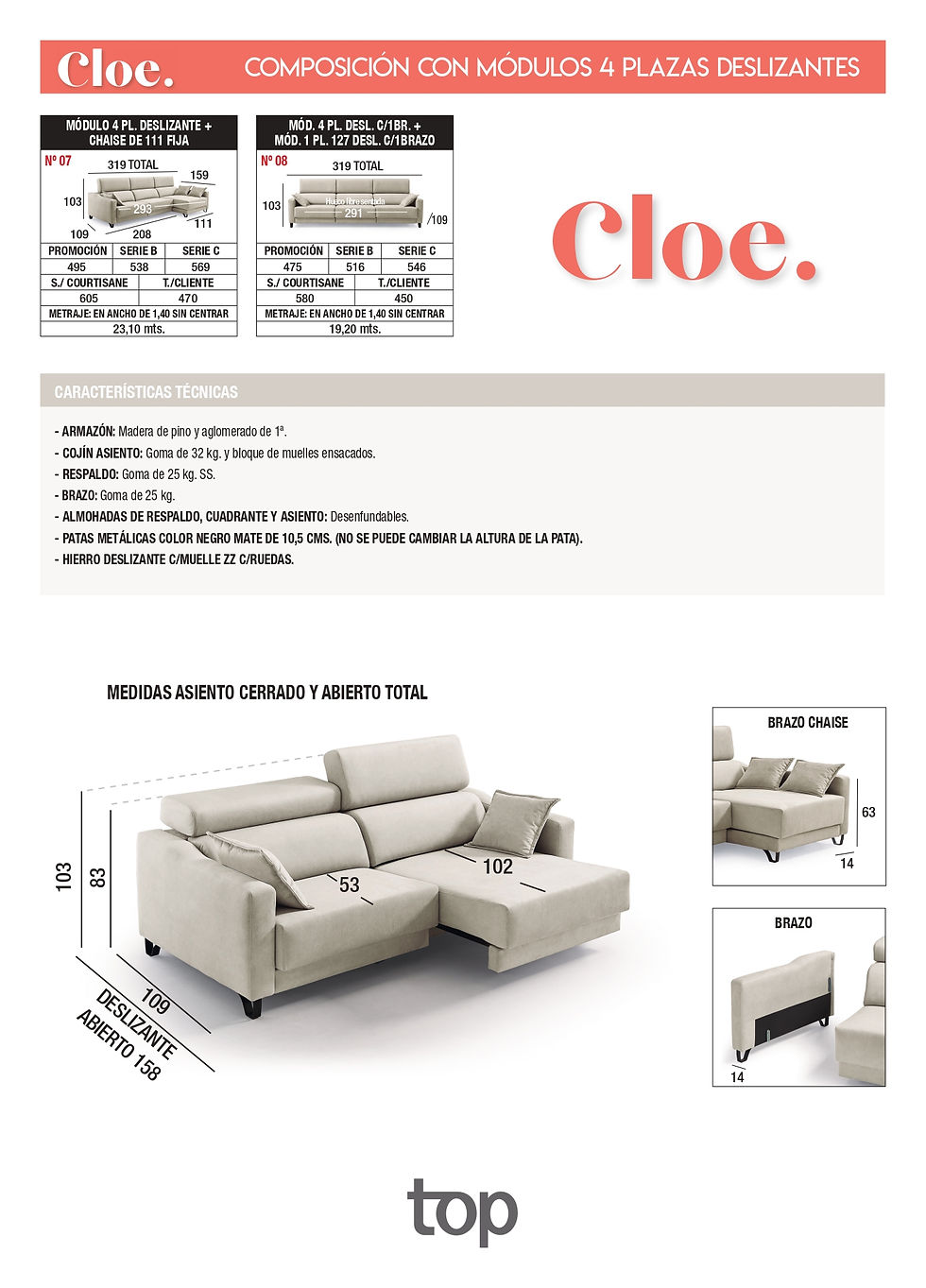 Miniatura: Rinconera extraíble carro Cloe