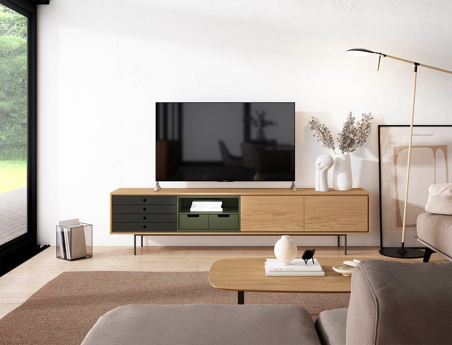 Mueble de TV mod. Cube CB100 de Rodri Diseño