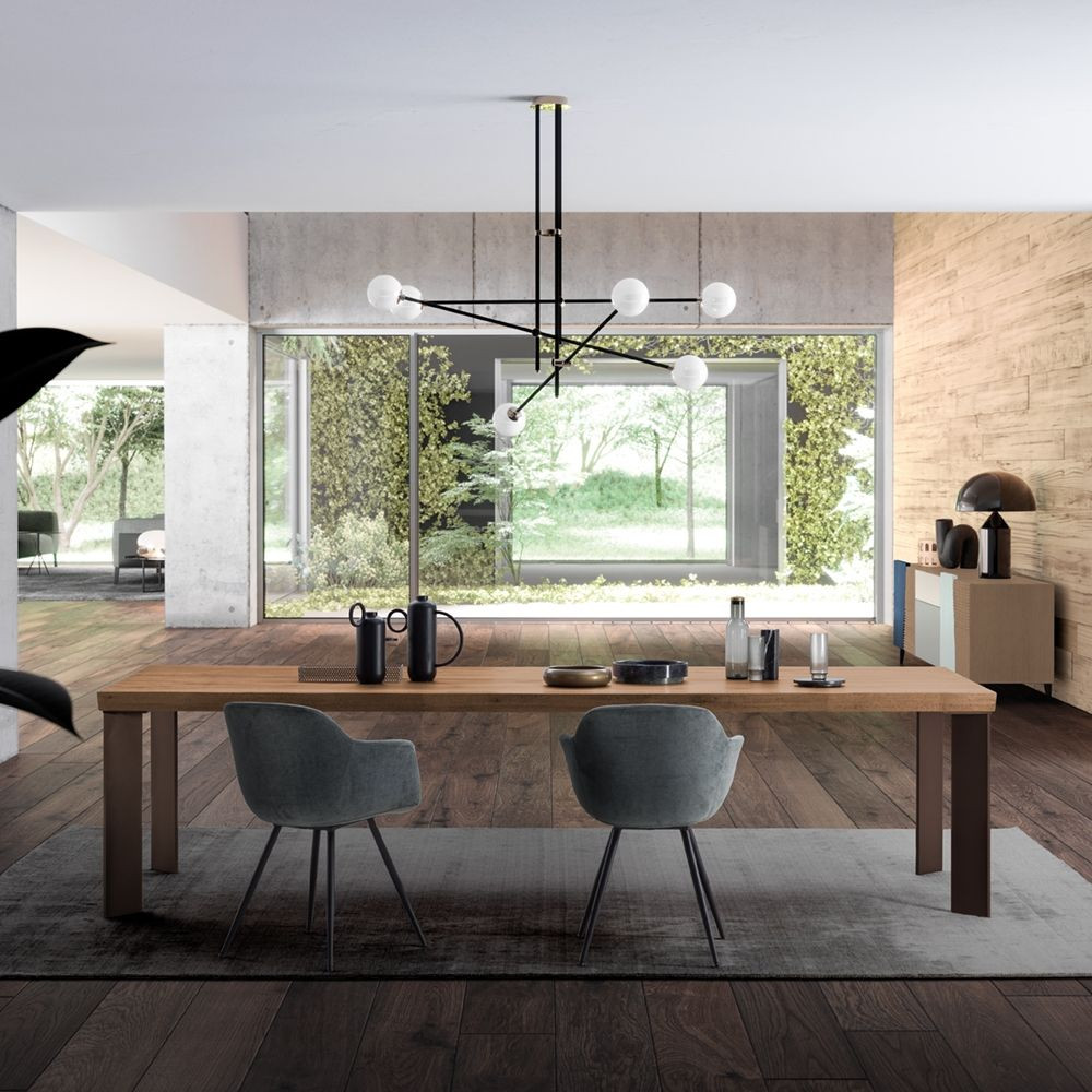 Mesa de comedor Master de Devina Nais con patas Line