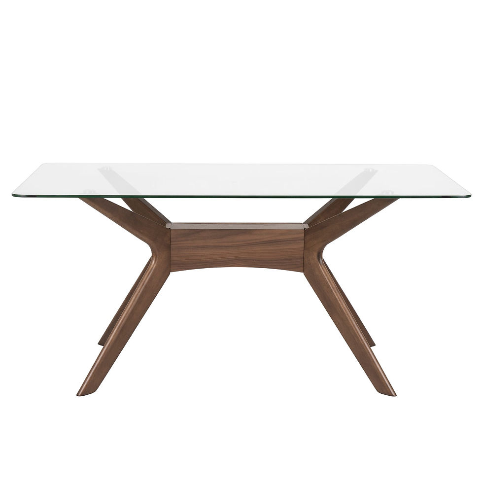 Miniatura: Mesa comedor tapa cristal Della
