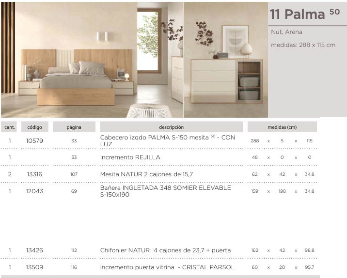 Miniatura: Dormitorio mod. 11 Palma 50