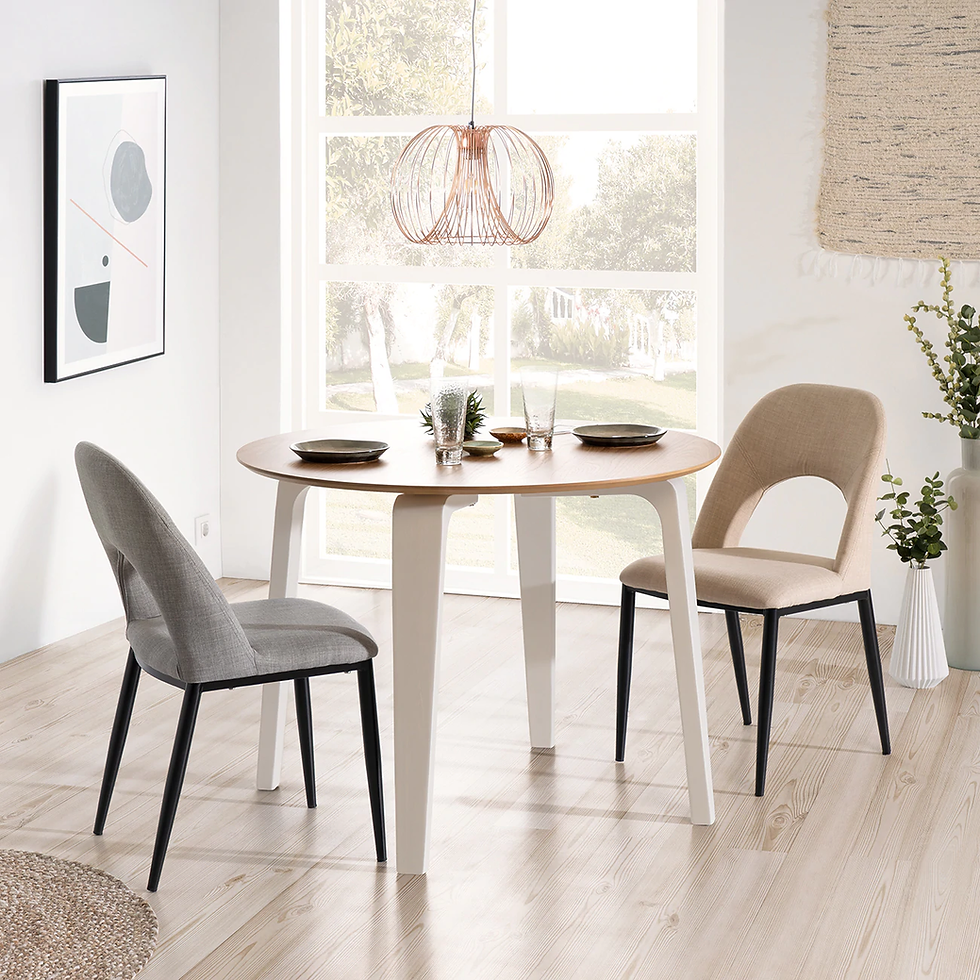 Miniatura: Mesa comedor redonda nórdica Garth