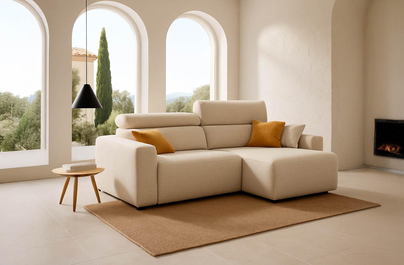 Sofá Durello extraíble de carro manual o motor